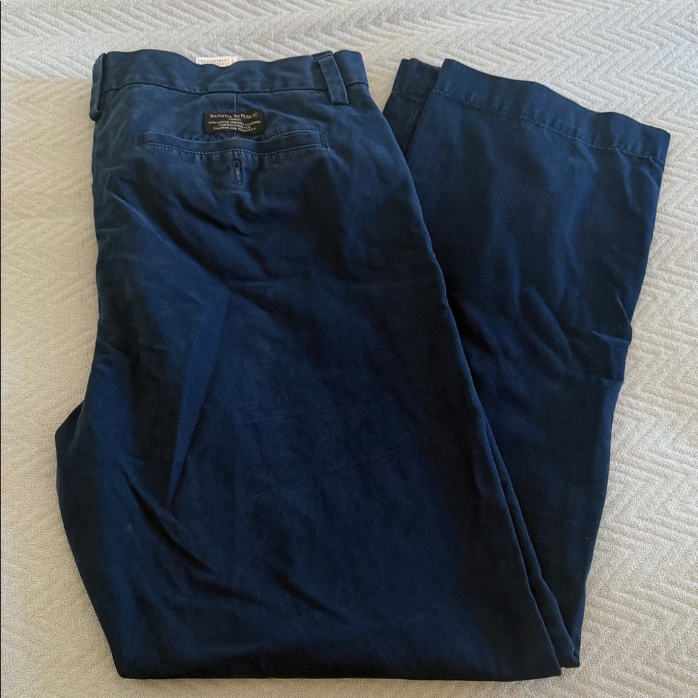 Banana Republic Navy Blue Emerson Chino Pants